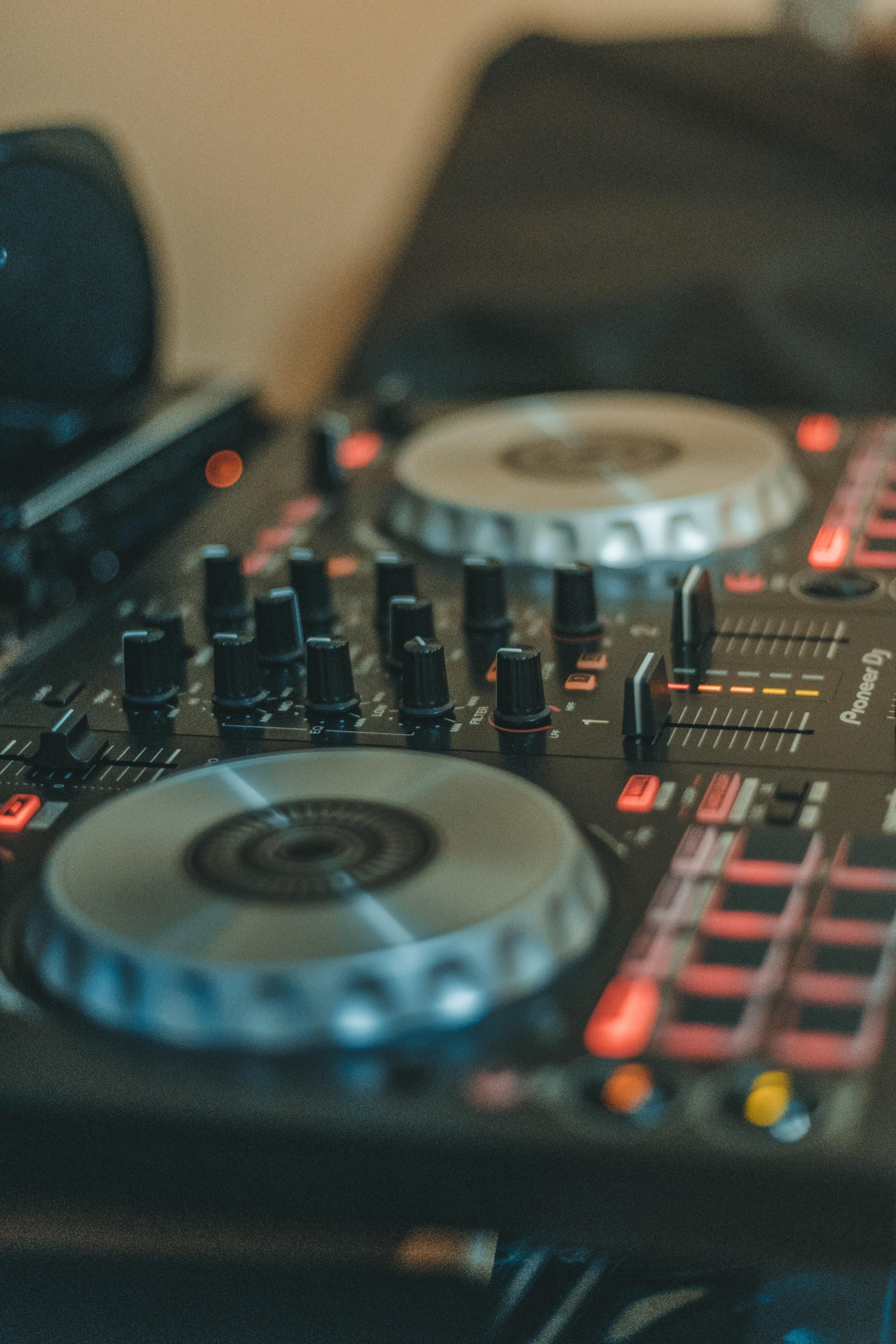 Image of a dj with tuning handles